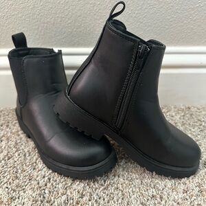 Steve Madden Girls Black Chelsea Boots SZ 13
